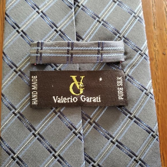 VALERIO GARATI Handmade Pure Silk Mens Tie - Picture 3 of 4